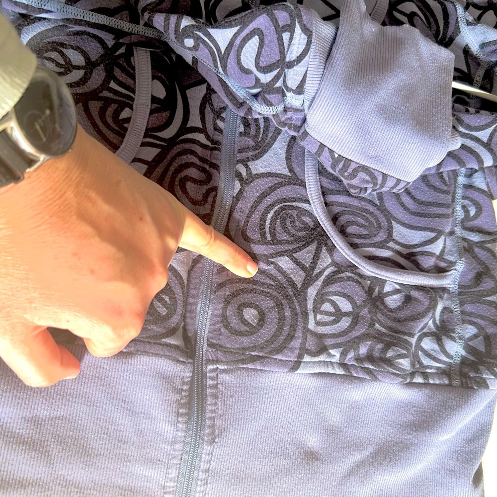 Lululemon zip up hoodie circle pattern rare sweater - Picture 10 of 10
